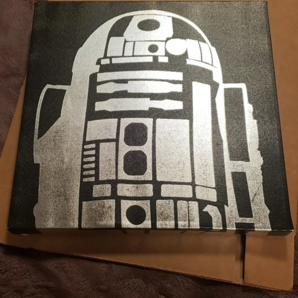 EUC- Star Wars Canvas R2-D2 Print‎